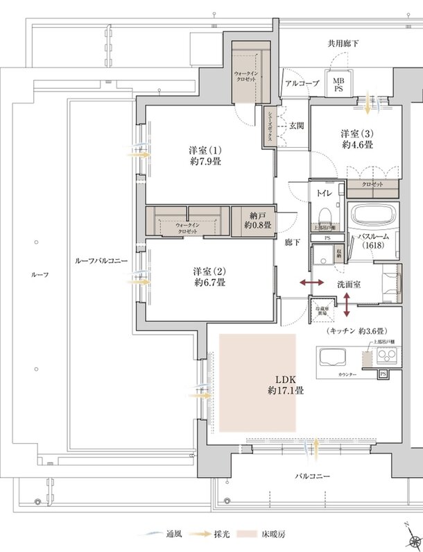 ワコーレ豊中中桜塚一丁目 間取り Kr type