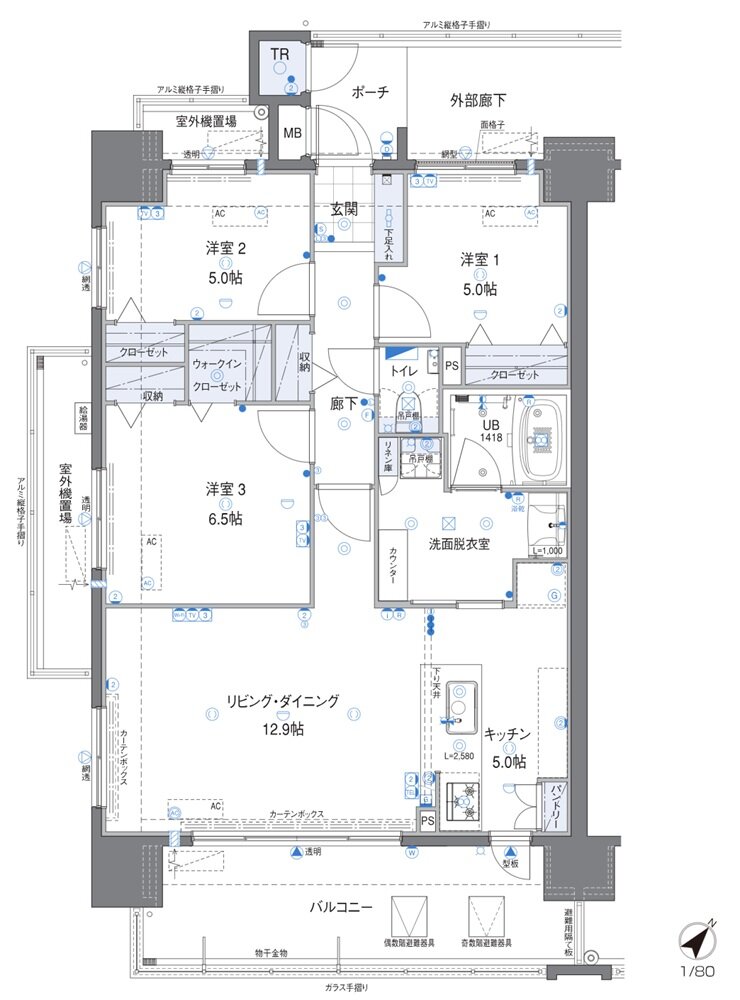 ビバシティ長与駅前ザ・フロント 間取り D type