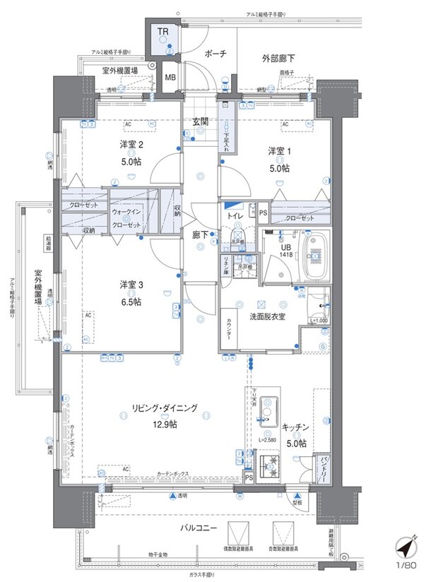 ビバシティ長与駅前ザ・フロント 間取り D type