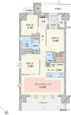 ダイアパレス燕三条 間取り A TYPE