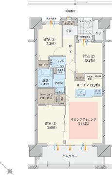 ダイアパレス燕三条 間取り C TYPE