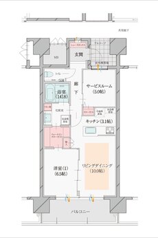 ダイアパレス一番堀 間取り C type
