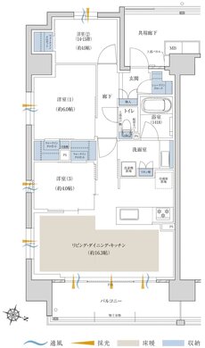 ファインレジデンス小田急相模原GRAN 間取り Aタイプ