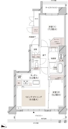 ブランズ円山表参道テラス 間取り C type