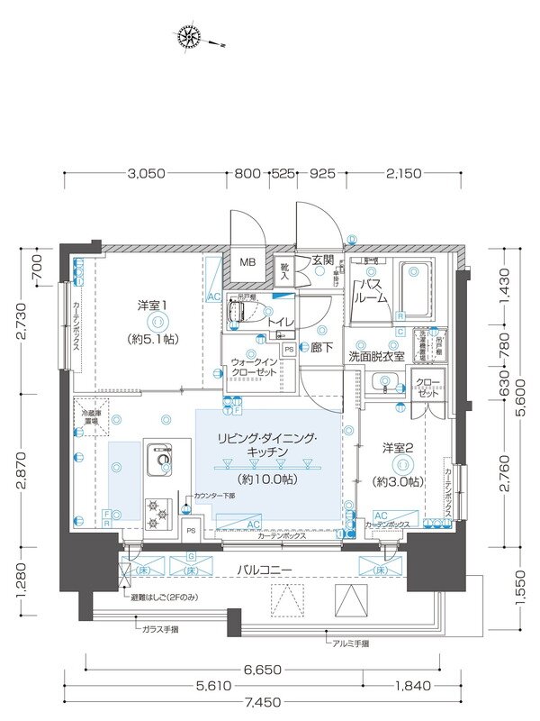 ZOOM本郷 間取り Aタイプ
