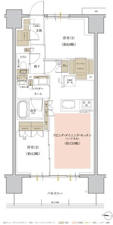 ファインレジデンス川越新富町ステーションテラス 間取り C type