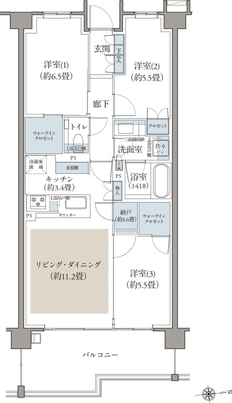 リビオ目黒三丁目 間取り J3 TYPE