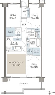 リビオ目黒三丁目 間取り J3 TYPE