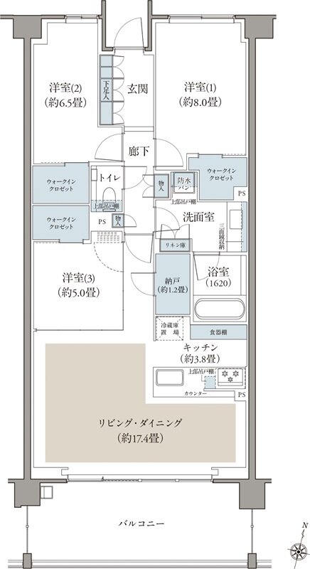 リビオ目黒三丁目 間取り B1 TYPE