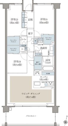 リビオ目黒三丁目 間取り B1 TYPE
