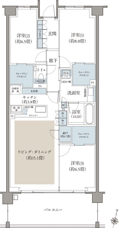 リビオ目黒三丁目 間取り C TYPE
