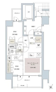 ラ・アトレレジデンス平尾 間取り A type