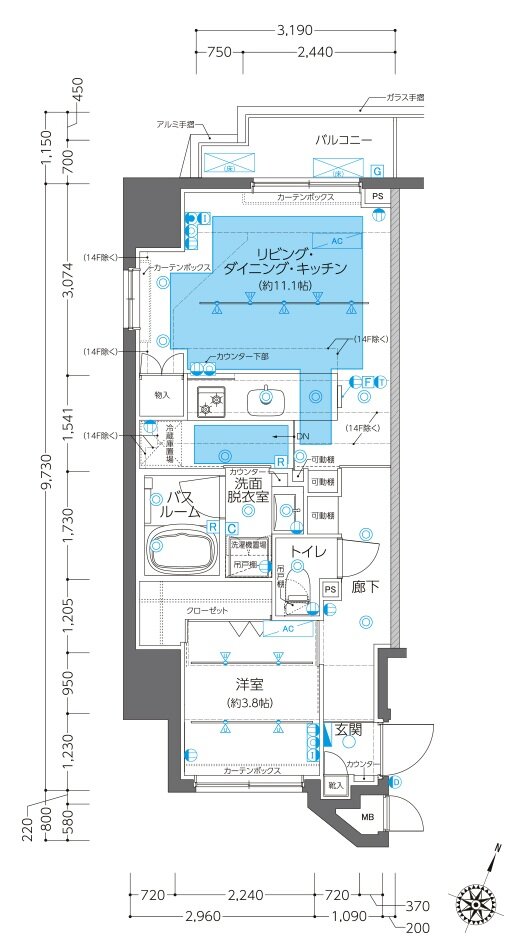 ZOOM神田 間取り Iタイプ