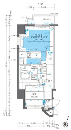 ZOOM神田 間取り Iタイプ
