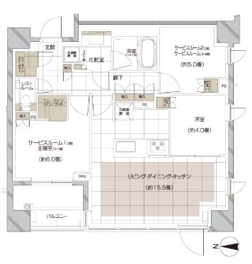 ディアナコート旗の台 間取り A TYPE