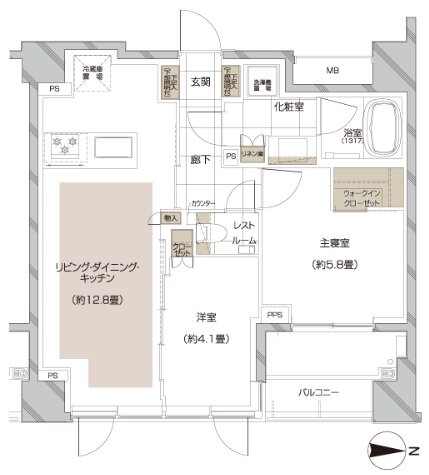 ディアナコート旗の台 間取り C TYPE