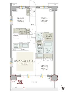 ガーラ・レジデンス田無 間取り A type