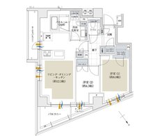 アトラス渋谷プレイス 間取り 55A TYPE