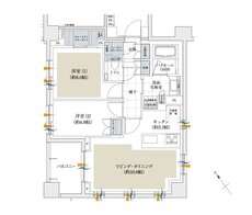 アトラス渋谷プレイス 間取り 55D TYPE