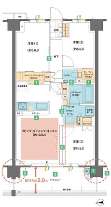 ガーラ・レジデンス拝島 THE GARDEN 間取り B4 TYPE