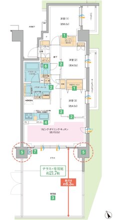 ガーラ・レジデンス拝島 THE GARDEN 間取り D2g TYPE