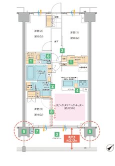 ガーラ・レジデンス拝島 THE GARDEN 間取り G2 TYPE
