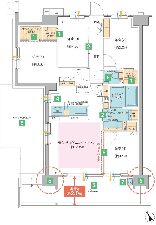 ガーラ・レジデンス拝島 THE GARDEN 間取り M TYPE