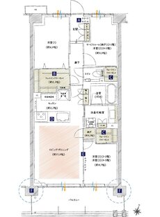 プレシス一之江ザ・コート 間取り B2タイプ