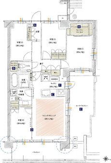 プレシス一之江ザ・コート 間取り C4rタイプ