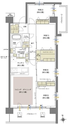 船橋山手レジデンス 間取り 101 TYPE