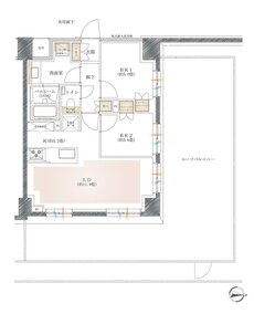 イノバス東高円寺 間取り Trタイプ