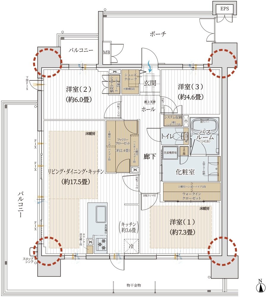 モアグレース岐阜クオーレ 間取り A TYPE