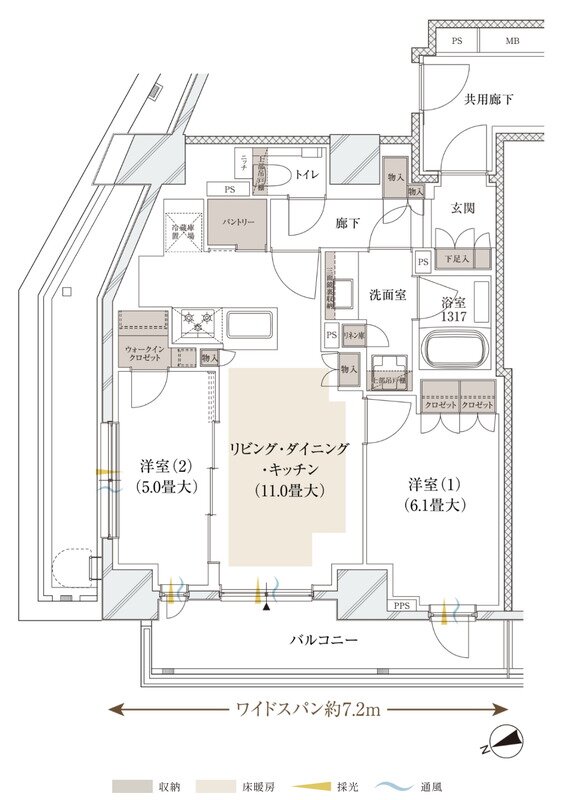 ルジェンテ中野 間取り Fタイプ