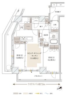 ルジェンテ中野 間取り Fタイプ
