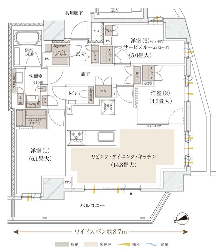 ルジェンテ中野 間取り Cタイプ