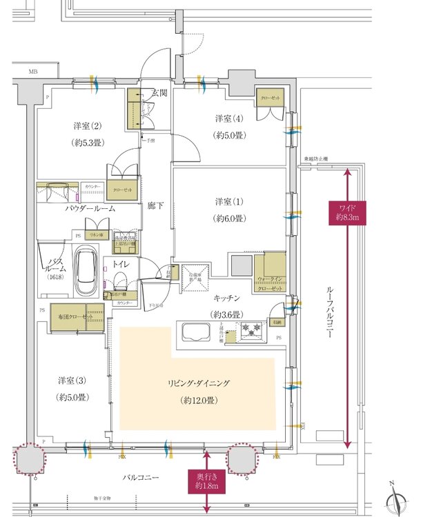 ガーラ・レジデンス一橋学園 間取り Ir TYPE