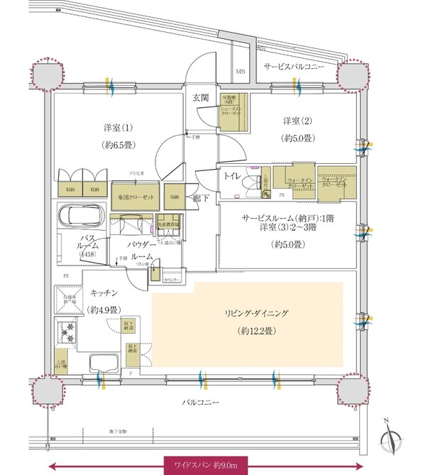 ガーラ・レジデンス一橋学園 間取り R TYPE