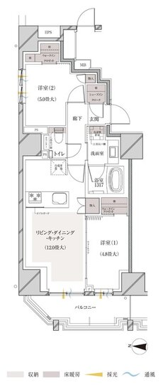ルジェンテ亀戸 間取り A'タイプ