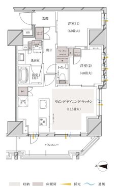 ルジェンテ亀戸 間取り Cタイプ