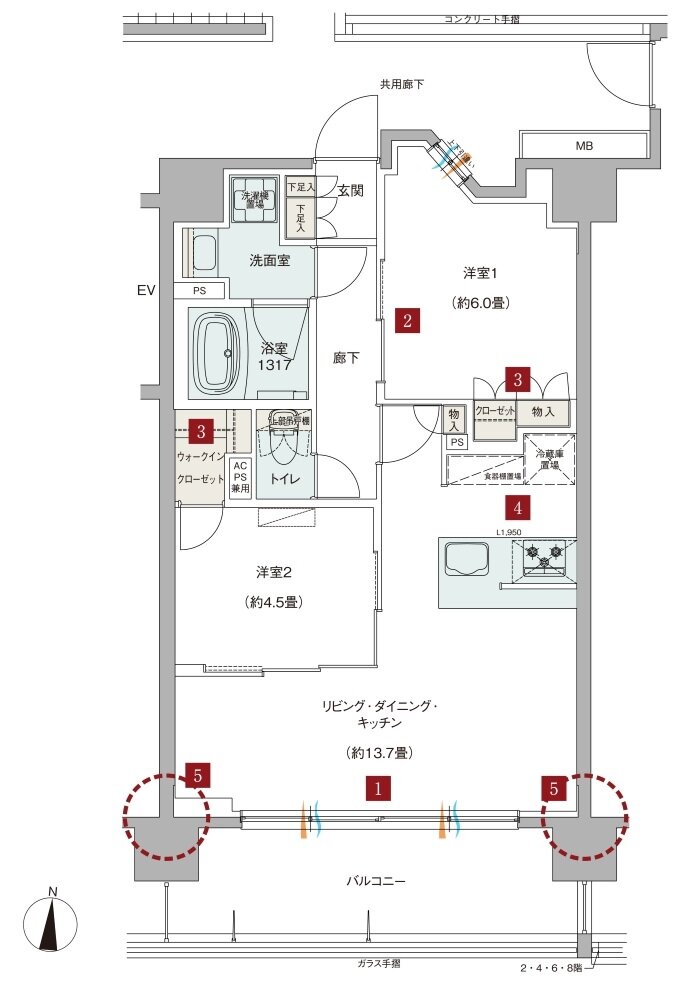 ドルフィーノ浦和高砂 間取り C TYPE