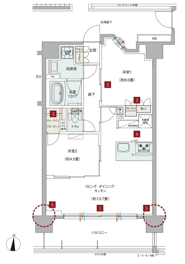 ドルフィーノ浦和高砂 間取り C TYPE