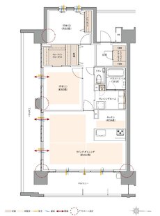 サーパス岡山表町 間取り Aタイプ（メニュープラン　有償）