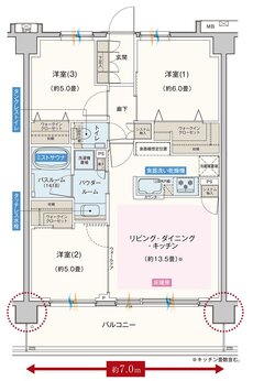 エクセレントシティ船橋 THE FRONT 間取り E type