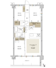 ヴェレーナ松戸ザ・テラス 間取り B TYPE