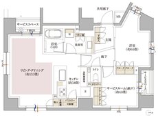 パークホームズ京都烏丸御池 間取り Cタイプ