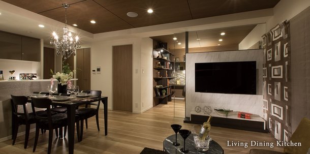 LIVING DINING KITCHEN