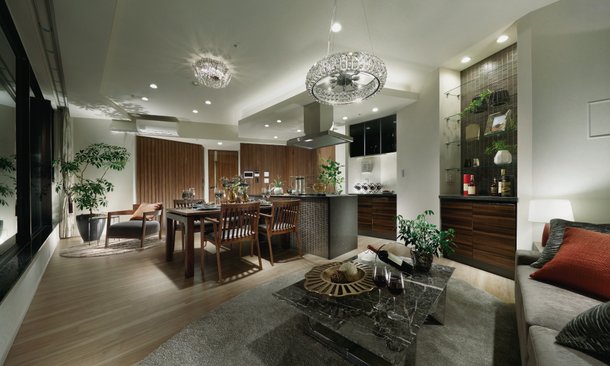 LIVING DINING KITCHEN