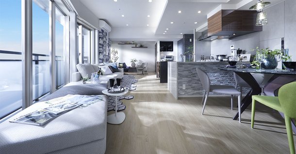Living Dining Kitchen