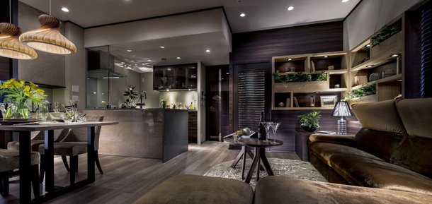 Living Dining Kitchen