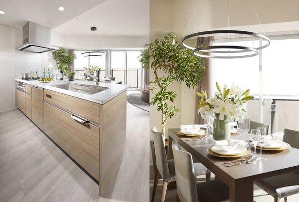 KITCHEN/LIVING DINING